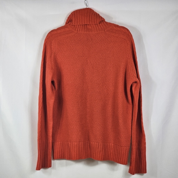 Gap Lambs Wool Blend Turtleneck Sweater Cable Knit sweater - Picture 2 of 10